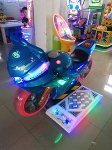 מטבע פעל רוכב לילדים ילדי פרק שעשועים רוכב חשמלי אופנוע סופר מנוע וידאו משחק מכונת עם נדנדה למכירה - Product Image 4