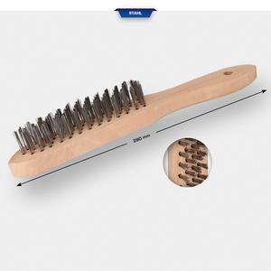 Brilliant Tools Brosse métallique manuelle en acier, 4 rangées, 290mm - Product Image 2