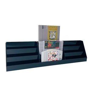 Support de rangement pour jeux vidéo en acrylique noir rétro à 3 niveaux, fait main, de qualité supérieure - Product Image 1