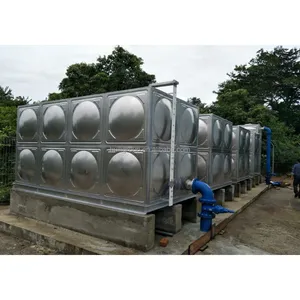 Super Quality Stainless Steel Square Drinking Water Storage Tank 10000 2000 50000 Liter Large Tank for Building