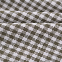 Vente chaude Coton et Lin Matériel Doux Tissu Plaid Conception Nappe Rideau Literie Tissu