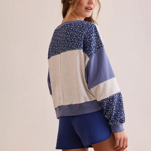 Sweat-shirt floral mélangé respirant anti-boulochage de haute qualité sur mesure - Product Image 4