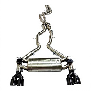 Tubo de escape central de acero inoxidable Vortex de igual longitud con válvula electrónica y silenciador Catback, compatible con BMW F87 M2C, tubo de ajuste de rendimiento. - Product Image 1
