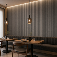 Panneau acoustique mural en bois gris WYRAX Audio Studio, feutre gris 3000x600x21mm, contrôle du son, décoration de studio d'enregistrement