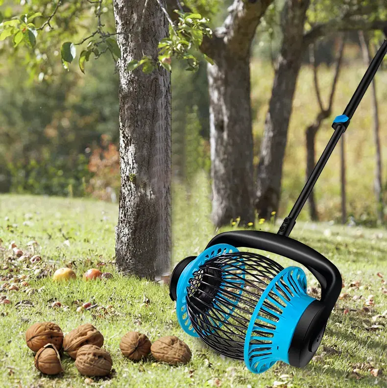 Utilisé pour ramasser les fruits sur le sol pomme pomme pomme de pin noix de caryer boules de châtaignes Golf crabe pomme pomme aluminium tige cueilleur de fruits