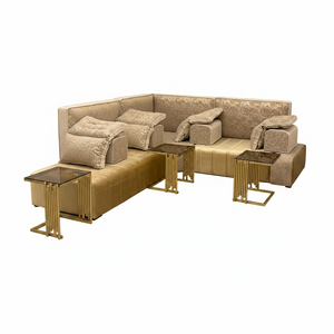 Canapé de style Majlis arabe, design classique, ensemble élégant pour salon, sièges d'angle luxueux, design gain de place - Product Image 2