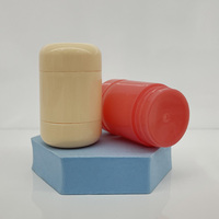 Conteneur en bâton de déodorant baume à lèvres biodégradable 15g personnalisé Tube d'emballage cosmétique rotatif en PP sérigraphie