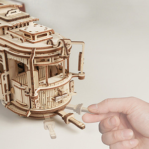 Robotime <span class=keywords><strong>Rokr</strong></span> DIY Jouets miniatures LK801 Kit de modèle de tramway <span class=keywords><strong>Mécanique</strong></span> <span class=keywords><strong>Bois</strong></span> Artisanat 3D Puzzles <span class=keywords><strong>en</strong></span> <span class=keywords><strong>bois</strong></span> - Product Image 4