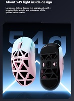 Mchoisit Maicong AX5 V2 Lightweight Pro Wireless Gaming Mouse Optical pour Bluetooth Three-Mode Over-Ear On-Ear Paw3950 Magnesium