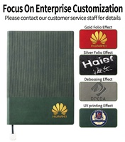 Carnet de notes en cuir PU souple personnalisé avec logo, journal quotidien uni A6 A5 B5, 112 feuilles lignées, agenda de bureau