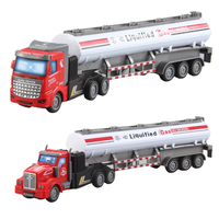 Camion télécommandé PANDAS 1:48 en métal moulé sous pression, 4 canaux, benne basculante, réservoir d'huile, câble USB prêt à l'emploi, 27 MHz, jouet RC intérieur/extérieur pour