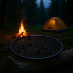 DB Wholesale Campfire <b>BBQ</b> Grill Grid 30 Inches Round Steel Outdoor Camping Cooking <b>Grate</b> - Product Image 2