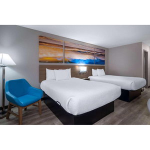 Современная мебель для гостиничных номеров от Wyndham, двуспальная кроватка, дизайн, холодильник, шкаф для курортов, деревянный материал - Product Image 6
