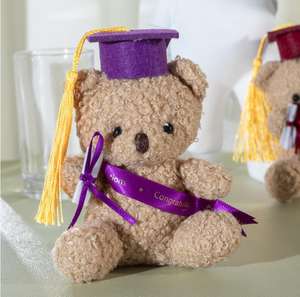 <span class=keywords><strong>Dr</strong></span>. Boneka beruang wisuda mainan gantungan kunci lucu suvenir liontin untuk siswa wisuda boneka beruang Teddy hewan gantungan kunci - Product Image 4