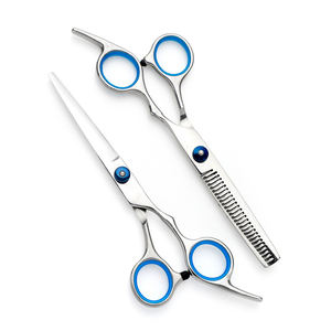 Juego de Tijeras de Peluquería Profesional de 11 Piezas, Personalizable, Color Plateado-Azul, Negro-Dorado, para Salón de Belleza o Uso Doméstico, Envío Rápido - Product Image 3