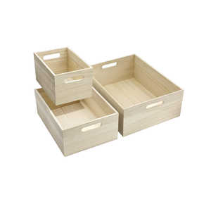 WOQI Polished Multi-Purpose Wooden Storage Boxes for Food Handicrafts Cabinet Storage Wood Crafts & Wall Signs