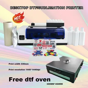 Inkjetprinters Machine Impressie T-Shirt Semi-Automatische Dtf Printers
