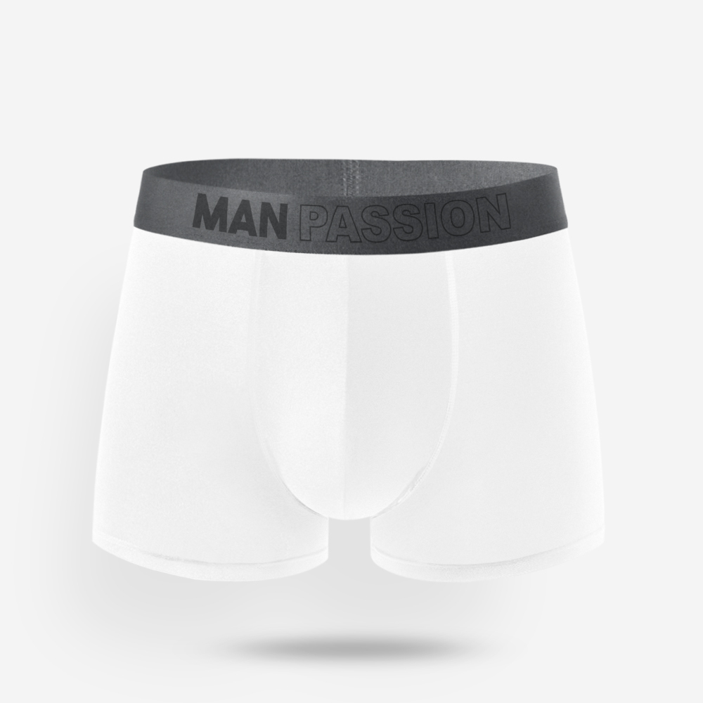 Boxer court blanc