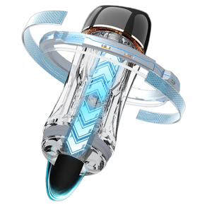 Volledig automatische masturbatie-apparaat voor mannen, met sterrenhemel-ontwerp, elektrisch, vibrerend, zuigend, met dubbele motor, herverpakt, met LOGO. - Product Image 1