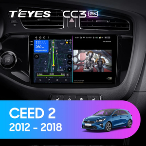 Teyes CC3 2K cho Kia Ceed cee'd 2 JD 2012 2018 đài phát thanh xe đa phương tiện Video Player Navigation stereo GPS <span class=keywords><strong>Android</strong></span> 10 DVD 2DIN - Product Image 2