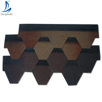 Rouleau de tuiles d'asphalte russes, aspect bois, aspect ardoise, solaires