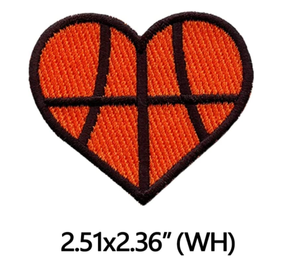 Parches Bordados con Logotipos de Juegos de Pelota con Forma de Corazón, Motivos DIY para Planchar o Coser en Jeans y Chaquetas - Product Image 2