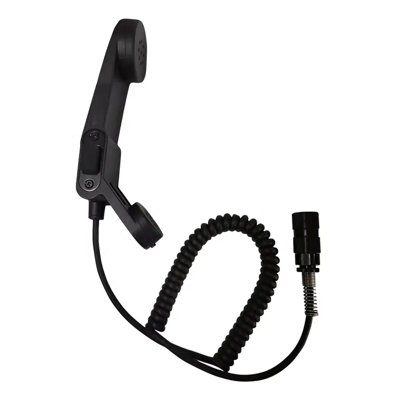 Desain baru headset walkie talkie handset telepon dengan PTT untuk U329 / Y50X konektor