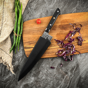 Amber thân thiện với môi sợi gỗ xử lý nấu ăn Dao đầu bếp Nhật Bản Damascus dao VG 10 đầu bếp dao - Product Image 2