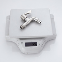 Robinet mural en acier inoxydable 304 pour machine à laver, filetage externe G1/2, eau froide uniquement, pour tuyau de lavage