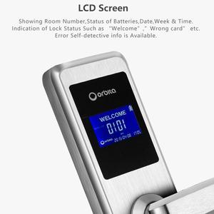 E4031 Stainless Steel Material Hotel Door <b>Lock</b> With Card/<b>Key</b>/Handset Unlock LCD Screen Anti-Theft & Eco-Friendly Design - Product Image 2