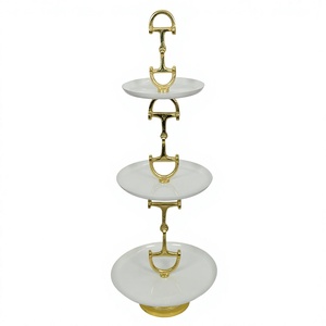 New Outstanding 3 Tier Tall Wedding <b>Cake</b> <b>Stand</b> White and Gold Hot Selling Luxury Horse Shoe <b>Cake</b> <b>Stand</b> in Special Offer - Product Image 1