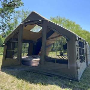 Easy Setup Portable Waterproof Camping Cabin Oxford Fabric Large Space Sturdy Two Bedrooms Living Room for Family Outdoor - Product Image 3