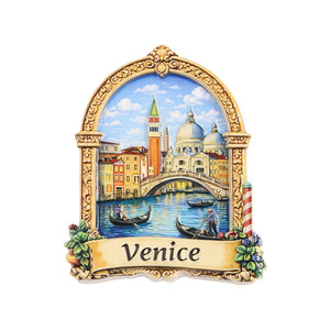 Aimants de réfrigérateur 3D en résine personnalisés pour la maison, cadeaux d'usine, vente en gros, souvenirs touristiques de la ville de <span class=keywords><strong>Venise</strong></span>, Italie - Product Image 5