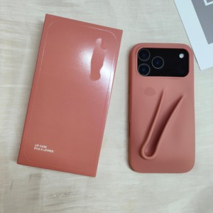 Coque de téléphone en silicone 3D avec gloss à lèvres pour téléphone 11 12 13 14 15 16 17Pro Max, baume à lèvres, ensemble en caoutchouc, rouge à lèvres, coque arrière - Product Image 4