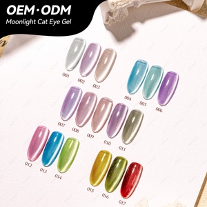 JTING Nouvelle Collection de Vernis Gel Effet Œil de Chat en Perles de Verre 17 Couleurs, Gel à Ongles Magnétique Effet Œil de Chat Clair de Lune Personnalisable ODM Gratuit - Product Image 1