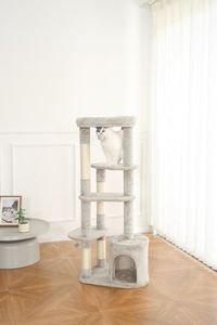 Torre de árbol <span class=keywords><strong>para</strong></span> gatos Extra alta <span class=keywords><strong>para</strong></span> gatos grandes <span class=keywords><strong>Gimnasio</strong></span> resistente de varios niveles <span class=keywords><strong>para</strong></span> mascotas con cuerda de sisal <span class=keywords><strong>para</strong></span> gatos múltiples - Product Image 4