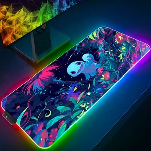 Tapis de souris de jeu RGB Poke-mons Squirtle, tapis de bureau pour PC, tapis de souris lumineux, tapis de <span class=keywords><strong>clavier</strong></span>, tapis de table avec dérivés d'anime - Product Image 4