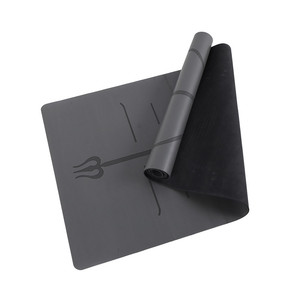 Tapis d'exercice de <span class=keywords><strong>gymnastique</strong></span> à motif personnalisé F1 Tapis de Pilates de fitness antidérapant écologique avec tapis de yoga en PU antidérapants et lavables - Product Image 4