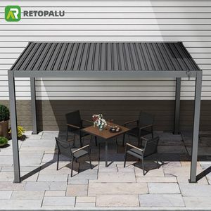 Fabricantes de Pérgolas de Aluminio en China, Cubierta Impermeable para Patio Exterior 92-0972, Sistema Motorizado, Pérgolas de Aluminio para Exteriores - Product Image 2