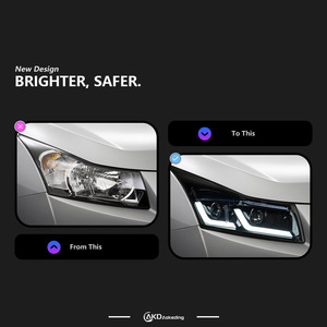 ชุดไฟเลี้ยวสำหรับ BMW 5ซีรี่ส์ไฟ LED สำหรับรถยนต์2009-2014ดัดแปลงสำหรับ Chevrolet Cruze ไฟรถยนต์อื่นๆ - Product Image 3
