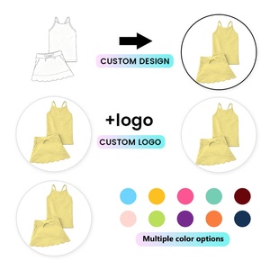 Conjunto de Yoga DH ODM para Niñas, Color Lavanda Violeta, Camisola con Tirantes Finos, Falda con Volantes, Ropa Deportiva para Niñas Pequeñas, Ropa Informal de Boutique para Niños - Product Image 4