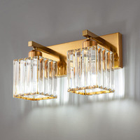 Applique murale LED en cristal au design moderne pour salon
