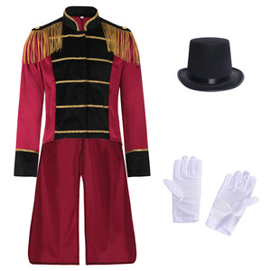 Traje de Magistrato de Circo con Borlas Rojas para Hombre, Chaqueta de Manga Larga para Actuaciones de Halloween, Traje de Caballero - Product Image 2