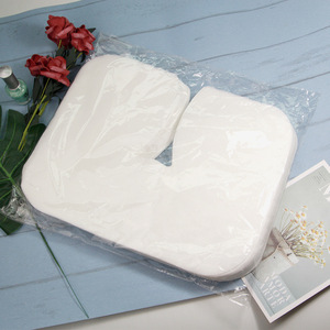 100% coton jetable repose-tête couvre la feuille de repos du visage jetable <span class=keywords><strong>Massage</strong></span> repose-visage housses de berceau pour <span class=keywords><strong>Spa</strong></span> - Product Image 4