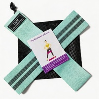 Vente Directe Lot de 3 Bandes de Résistance Élastiques en Tricot pour Fessiers, Squats Profonds, Perte de Poids, Fitness et Yoga