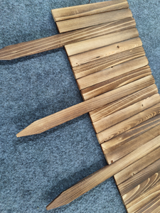 Nuovissima Recinzione per Bordura da <span class=keywords><strong>Giardino</strong></span> <span class=keywords><strong>in</strong></span> <span class=keywords><strong>Legno</strong></span> Carbonizzato per Esterni e Cortili - Product Image 5