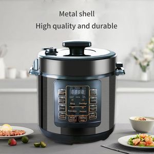 Cuisinière électrique intelligente multifonctionnelle programmable, pot antiadhésif de 6 L, grande capacité, en acier inoxydable, cuiseur à pression électrique - Product Image 2