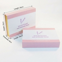 Kit professionnel Iniceviolet en alliage d'aluminium pour extensions capillaires à lumière UV, ensemble de machines sûres et invisibles pour extensions V-Light, B2B