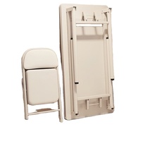 Bureau pliant Donna en MDF avec surface en panneau artificiel, idéal pour petits appartements, bureau à domicile, chaise d'ordinateur, design simple, logement locatif