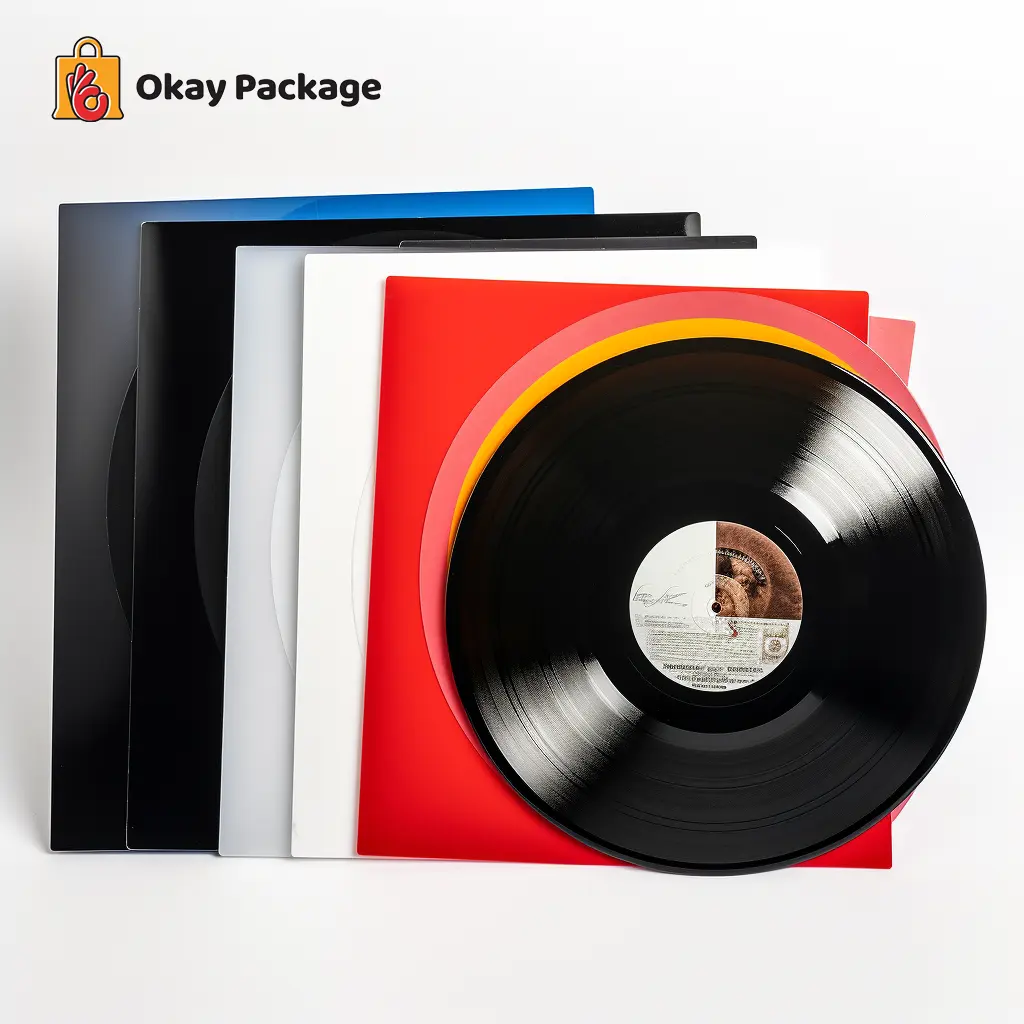 Premium Clear Clear 3 Mil Dik Polypropyleen Vinyl Platenhoes Opbergen Beschermende Binnenhoes Voor Vinylplaten